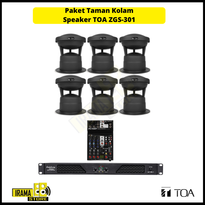 Paket Taman Kolam Speaker TOA - 6 Speaker